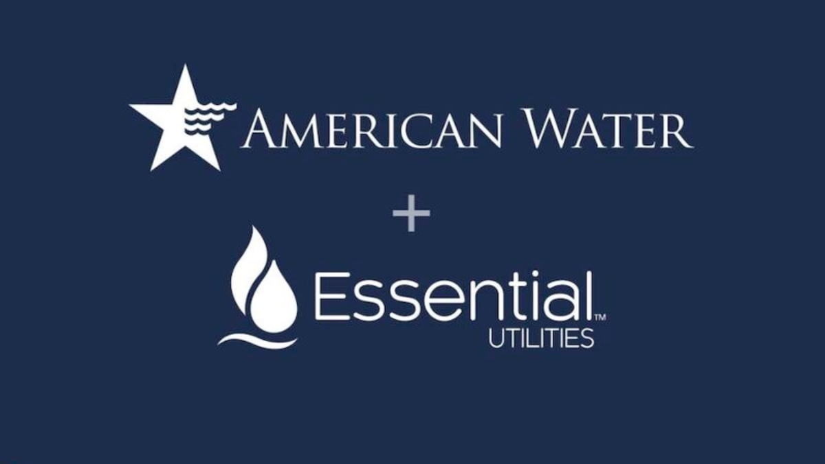 American Water Works and Essential Utilities logos signal growing consolidation in US utilities